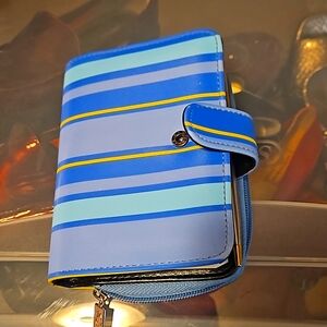 Never used Wallet sized planner with zippered pouch